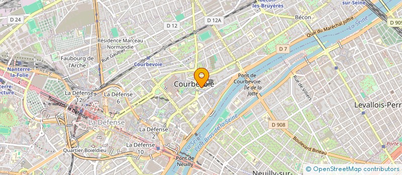 localisation de l'entreprise AMICALE DU PERSONNEL COMMUNAL DE LA VILLE DE COURBEVOIE à COURBEVOIE