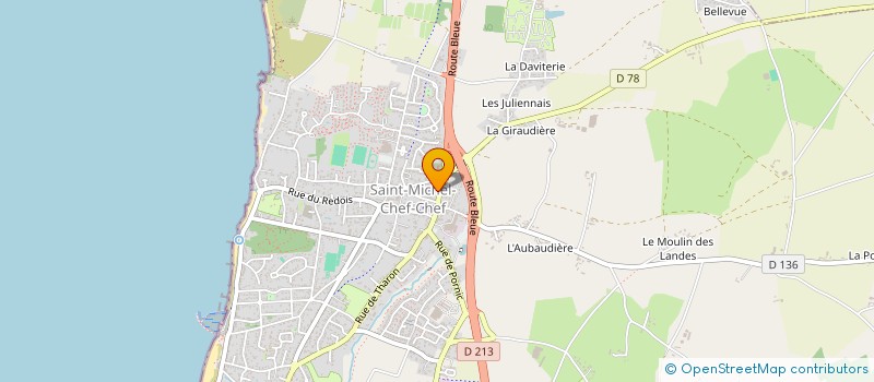 localisation de l'entreprise AMICALE DU PERSONNEL COMMUNAL DE LA VILLE DE SAINT-MICHEL-CHEF-CHEF  SAINT-MICHEL-CHEF-CHEF