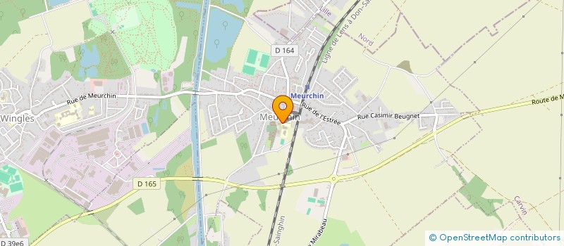 localisation de l'entreprise AMICALE DU PERSONNEL COMMUNAL DE MEURCHIN  MEURCHIN