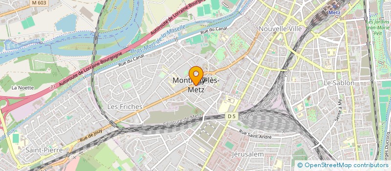 localisation de l'entreprise AMICALE DU PERSONNEL COMMUNAL DE MONTIGNY LES METZ à MONTIGNY-LES-METZ