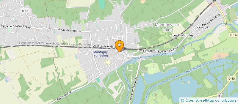 localisation de l'entreprise AMICALE DU PERSONNEL COMMUNAL DE MONTIGNY-SUR-LOING  MONTIGNY-SUR-LOING