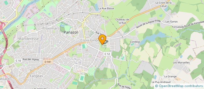localisation de l'entreprise AMICALE DU PERSONNEL COMMUNAL DE PANAZOL à PANAZOL