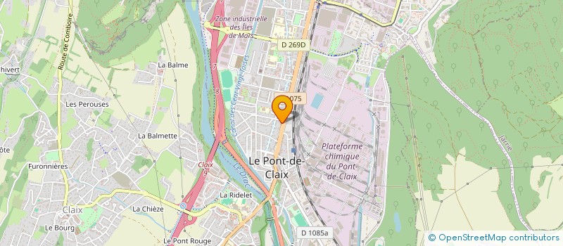 localisation de l'entreprise AMICALE DU PERSONNEL COMMUNAL DE PONT DE CLAIX  LE PONT-DE-CLAIX