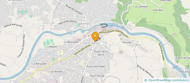 localisation de l'entreprise AMICALE DU PERSONNEL COMMUNAL DE SAINT JUERY à SAINT-JUERY