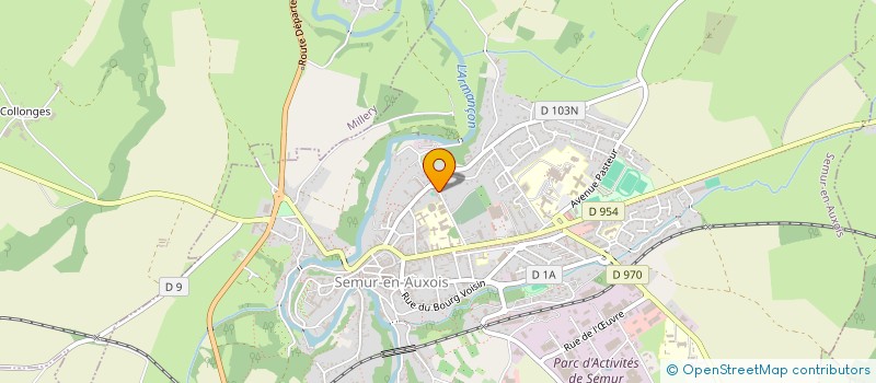 localisation de l'entreprise AMICALE DU PERSONNEL COMMUNAL DE SEMUR-EN-AUXOIS  SEMUR-EN-AUXOIS