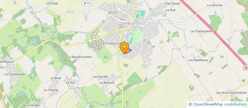 localisation de l'entreprise AMICALE DU PERSONNEL COMMUNAL DU BIGNON à LE BIGNON