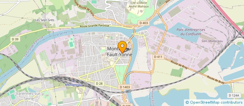 localisation de l'entreprise AMICALE DU PERSONNEL COMMUNAL ET DES COLLECTIVITES ANNEXES DE LA VILLE DE MONTERAU-FAULT-YONNE  MONTEREAU-FAULT-YONNE