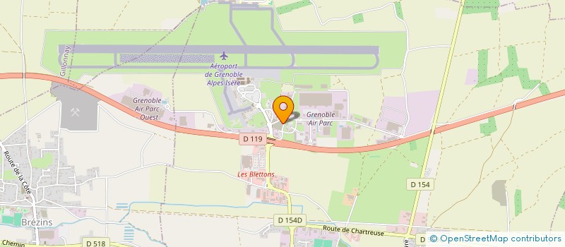 localisation de l'entreprise AMICALE DU PERSONNEL DE BIEVRE ISERE COMMUNAUTE  SAINT-ETIENNE-DE-SAINT-GEOIRS