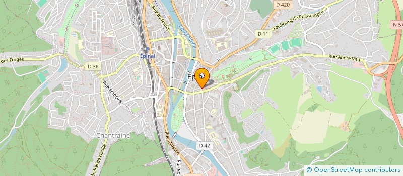 localisation de l'entreprise AMICALE DU PERSONNEL DE CAISSE D'EPARGNE  EPINAL