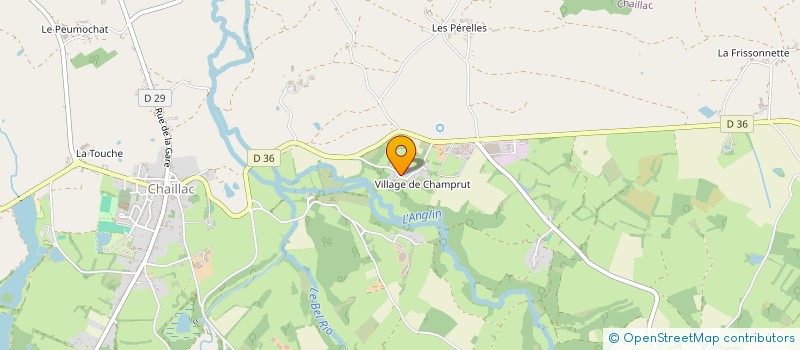 localisation de l'entreprise AMICALE DU PERSONNEL DE L'ETABLISSEMENT PUBLIC DEPARTEMENTAL A CARACTERE SOCIAL à CHAILLAC