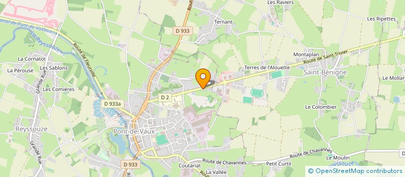 localisation de l'entreprise AMICALE DU PERSONNEL DE L HOPITAL LOCAL DE PONT DE VAUX à PONT-DE-VAUX