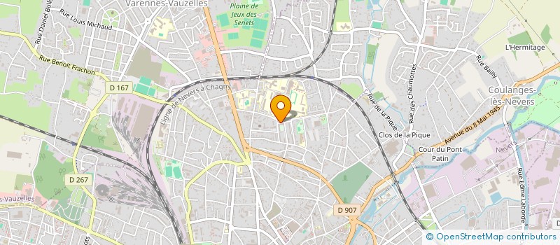 localisation de l'entreprise AMICALE DU PERSONNEL DE L'INSPECTION ACADEMIQUE à NEVERS
