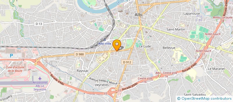 localisation de l'entreprise AMICALE DU PERSONNEL DE L'INSPECTION ACADEMIQUE DU TARN à ALBI