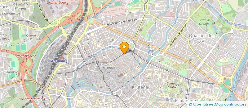 localisation de l'entreprise AMICALE DU PERSONNEL DE L'OPERA NATIONAL DU RHIN  STRASBOURG