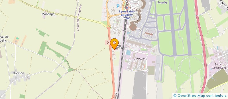 localisation de l'entreprise AMICALE DU PERSONNEL DE LA C.C.E.L. (COMMUNAUTE DE COMMUNES DE L'EST LYONNAIS)  COLOMBIER-SAUGNIEU