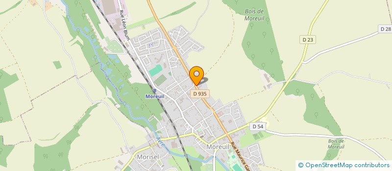 localisation de l'entreprise AMICALE DU PERSONNEL DE LA CCALN  MOREUIL