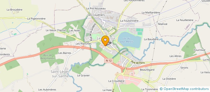localisation de l'entreprise AMICALE DU PERSONNEL DE LA CDC DE LA VALLEE DE LA HAUTE SARTHE à LE MELE-SUR-SARTHE
