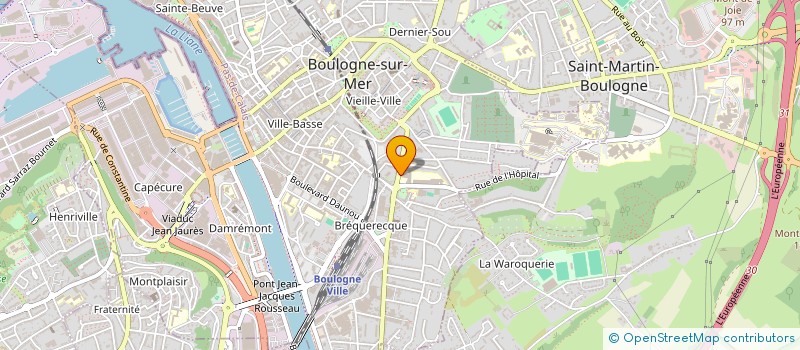 localisation de l'entreprise AMICALE DU PERSONNEL DE LA CITE TECHNIQUE EDOUARD BRANLY à BOULOGNE-SUR-MER