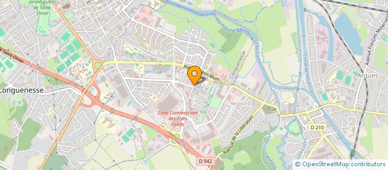 localisation de l'entreprise AMICALE DU PERSONNEL DE LA COMMUNAUTE D'AGGLOMERATION DU PAYS DE SAINT-OMER  LONGUENESSE