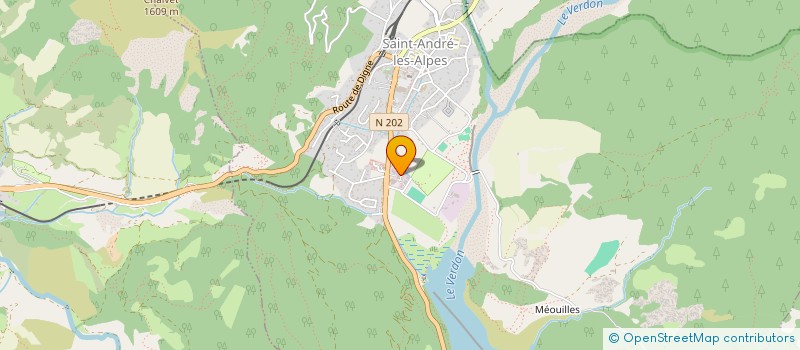 localisation de l'entreprise AMICALE DU PERSONNEL DE LA COMMUNAUTE DE COMMUNES ALPES PROVENCE VERDON SOURCES DE LUMIERE  SAINT-ANDRE-LES-ALPES
