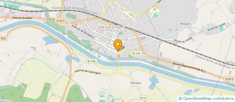 localisation de l'entreprise AMICALE DU PERSONNEL DE LA COMMUNAUTE DE COMMUNES DES DEUX RIVES à VALENCE