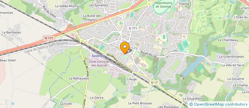 localisation de l'entreprise AMICALE DU PERSONNEL DE LA COMMUNAUTE DE COMMUNES ESTUAIRE ET SILLON  SAVENAY