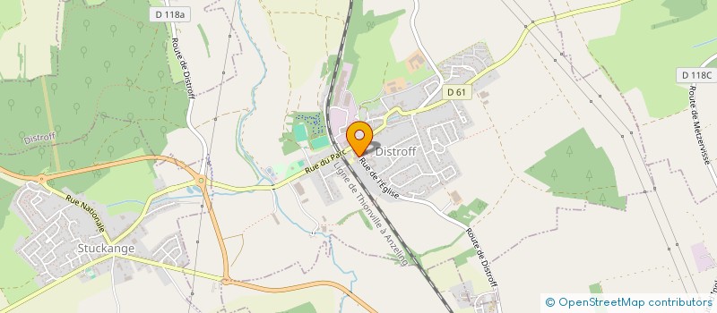 localisation de l'entreprise AMICALE DU PERSONNEL DE LA COMMUNE DE DISTROFF  DISTROFF