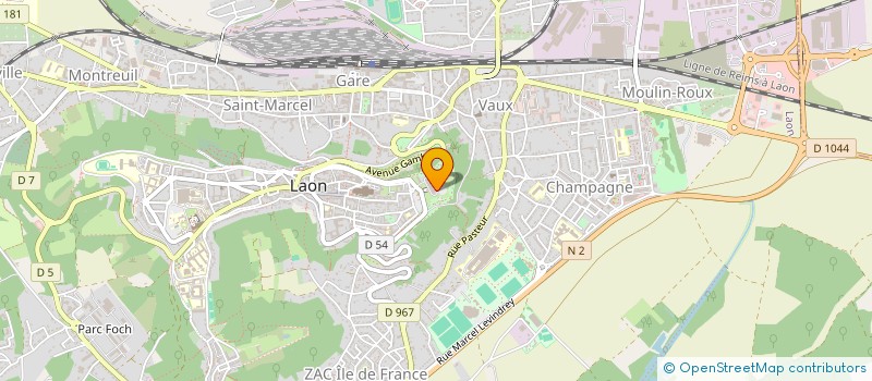 localisation de l'entreprise AMICALE DU PERSONNEL DE LA DDAF AISNE à LAON