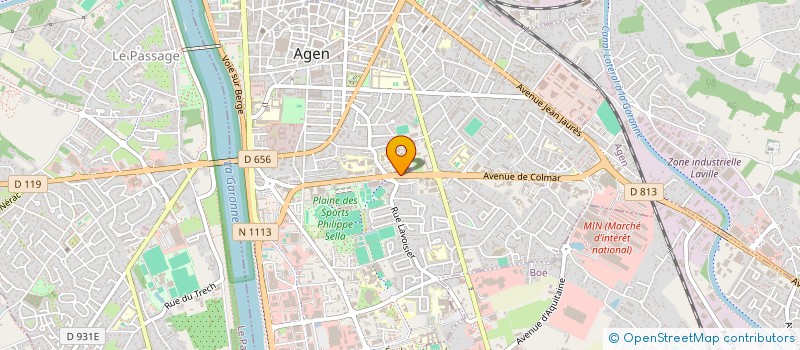 localisation de l'entreprise AMICALE DU PERSONNEL DE LA DDETSPP 47  AGEN