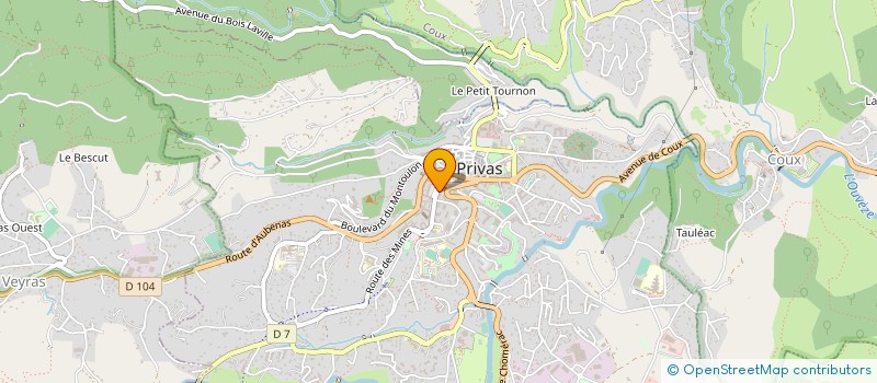 localisation de l'entreprise AMICALE DU PERSONNEL DE LA DDTEFP à PRIVAS
