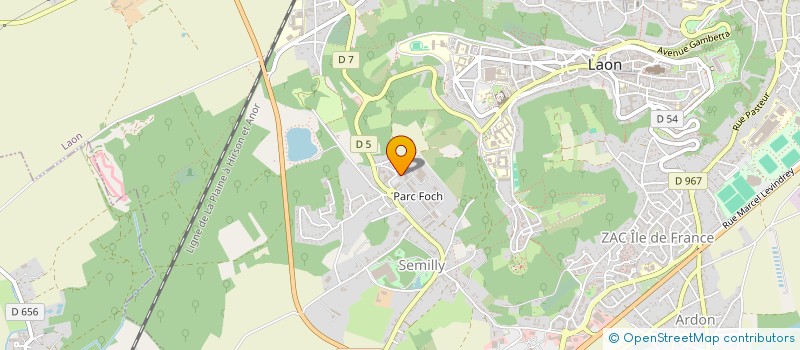 localisation de l'entreprise AMICALE DU PERSONNEL DE LA DIRECTION DEPARTEMENTALE DES SERVICES D'INCENDIE ET DE SECOURS DE L'AISNE à LAON