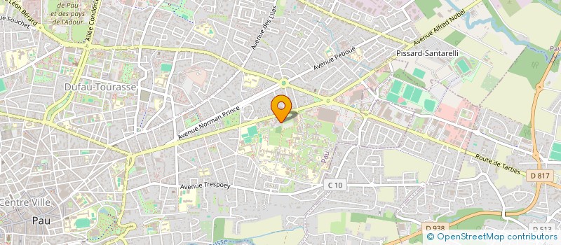 localisation de l'entreprise AMICALE DU PERSONNEL DE LA DIRECTION DEPARTEMENTALE DES SERVICES D'INCENDIE ET DE SECOURS DES PYRENEES-ATLANTIQUES à PAU