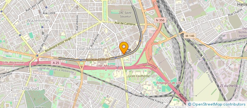 localisation de l'entreprise AMICALE DU PERSONNEL DE LA DRASS à LILLE