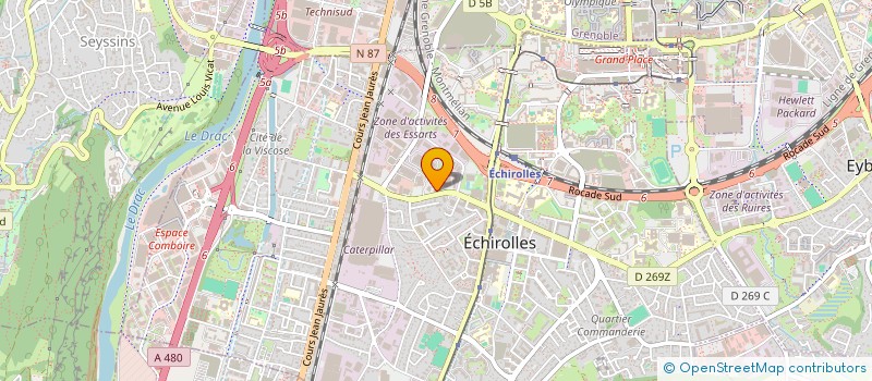 localisation de l'entreprise AMICALE DU PERSONNEL DE LA FEDERATION COMPAGNONNIQUE D'ECHIROLLES  ECHIROLLES