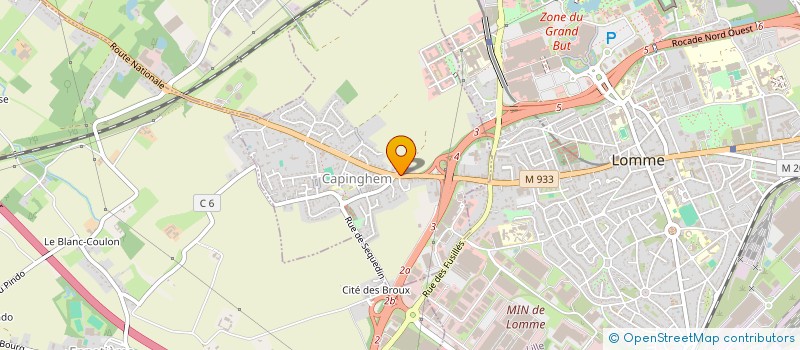 localisation de l'entreprise AMICALE DU PERSONNEL DE LA MAIRIE DE CAPINGHEM - A.P.M.C.  CAPINGHEM