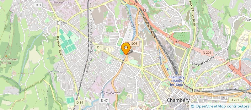 localisation de l'entreprise AMICALE DU PERSONNEL DE LA MAISON D'ARRET DE CHAMBERY  CHAMBERY