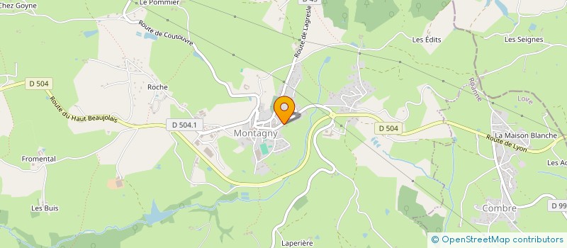 localisation de l'entreprise AMICALE DU PERSONNEL DE LA MAISON DE RETRAITE DE MONTAGNY  MONTAGNY