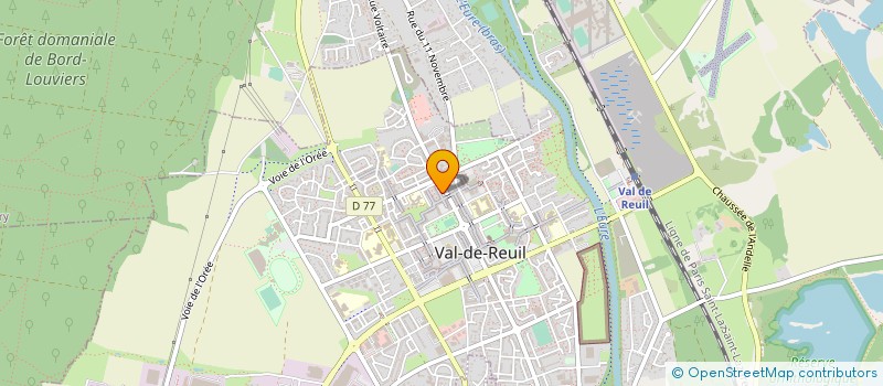 localisation de l'entreprise AMICALE DU PERSONNEL DE LA POLICE DE LOUVIERS  VAL-DE-REUIL