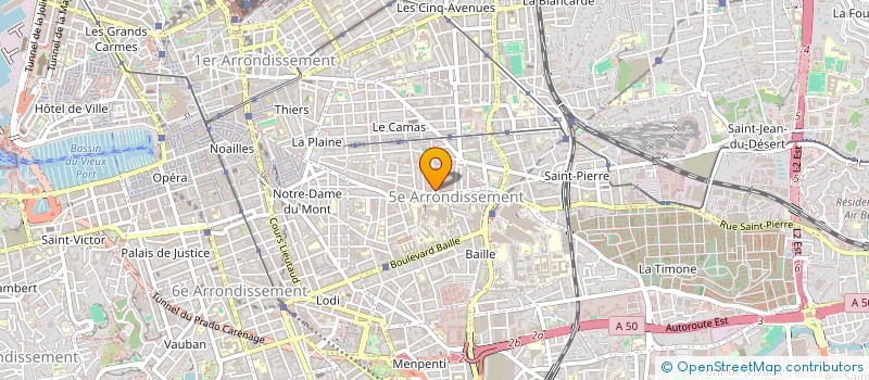 localisation de l'entreprise AMICALE DU PERSONNEL DE LA POSTE MARSEILLE 05 à MARSEILLE
