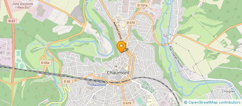 localisation de l'entreprise AMICALE DU PERSONNEL DE LA PREFECTURE DES SOUS PREFECTURES ET DES AGENTS DES SERVICES ADMINISTRATIFS DU DEPARTEMENT DE L à CHAUMONT