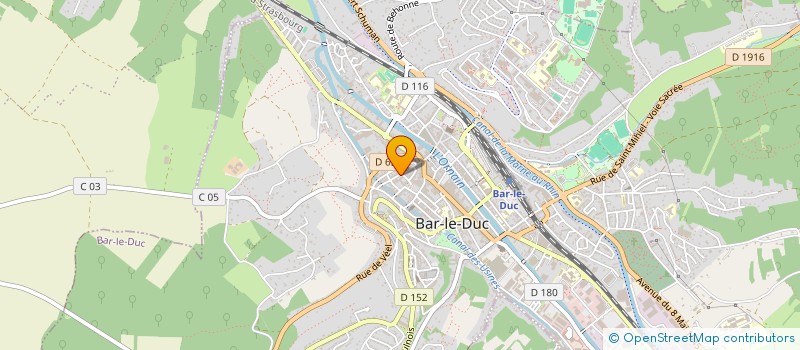 localisation de l'entreprise AMICALE DU PERSONNEL DE LA PREFECTURE ET DES SOUS PREFECTURES  BAR-LE-DUC