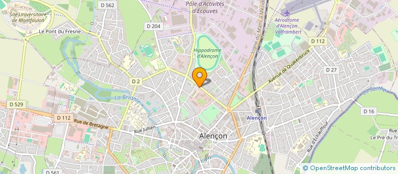 localisation de l'entreprise AMICALE DU PERSONNEL DE LA PREFECTURE ET ET DU CONSEIL DEPARTEMENTAL DE L'ORNE à ALENCON