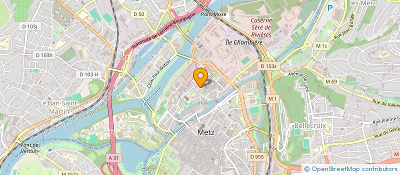 localisation de l'entreprise AMICALE DU PERSONNEL DE LA REGION GRAND EST  METZ