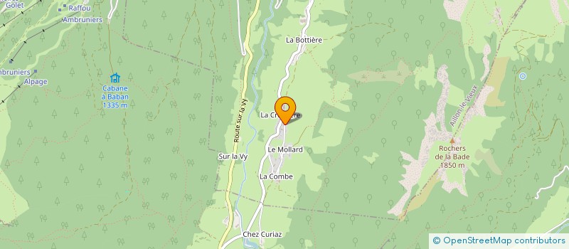 localisation de l'entreprise AMICALE DU PERSONNEL DE LA SEM DES BAUGES  AILLON-LE-VIEUX