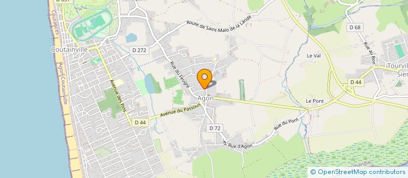 localisation de l'entreprise AMICALE DU PERSONNEL DE LA VILLE D'AGON-COUTAINVILLE  AGON-COUTAINVILLE