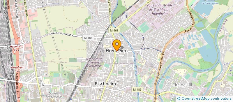 localisation de l'entreprise AMICALE DU PERSONNEL DE LA VILLE DE HOENHEIM  HNHEIM