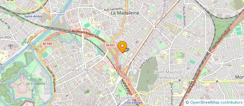 localisation de l'entreprise AMICALE DU PERSONNEL DE VALENTINE LABBE à LA MADELEINE