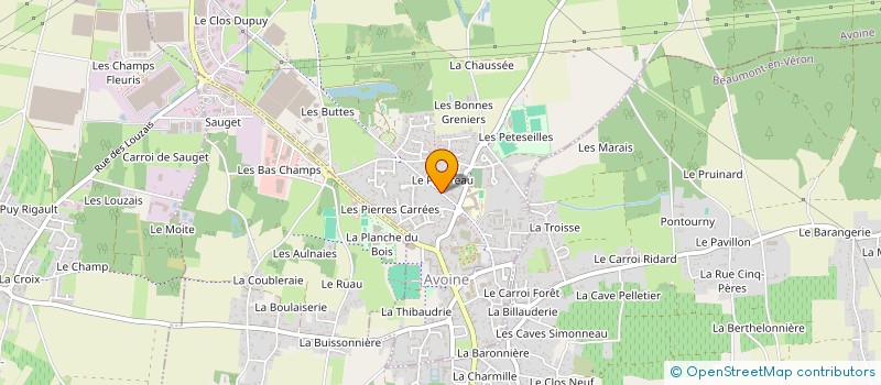 localisation de l'entreprise AMICALE DU PERSONNEL DES COMMUNES ET DE LA COMMUNAUTE DE COMMUNES CHINON VIENNE ET LOIRE à AVOINE