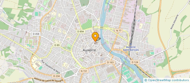 localisation de l'entreprise AMICALE DU PERSONNEL DES PREFECTURE ET SOUS PREFECTURES DE L'YONNE à AUXERRE