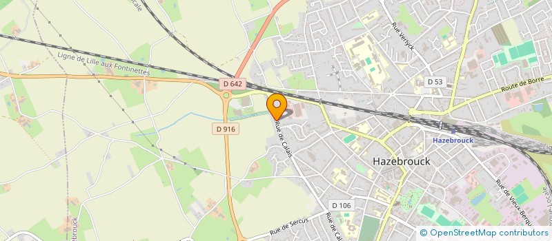 localisation de l'entreprise AMICALE DU PERSONNEL DES PTT  HAZEBROUCK